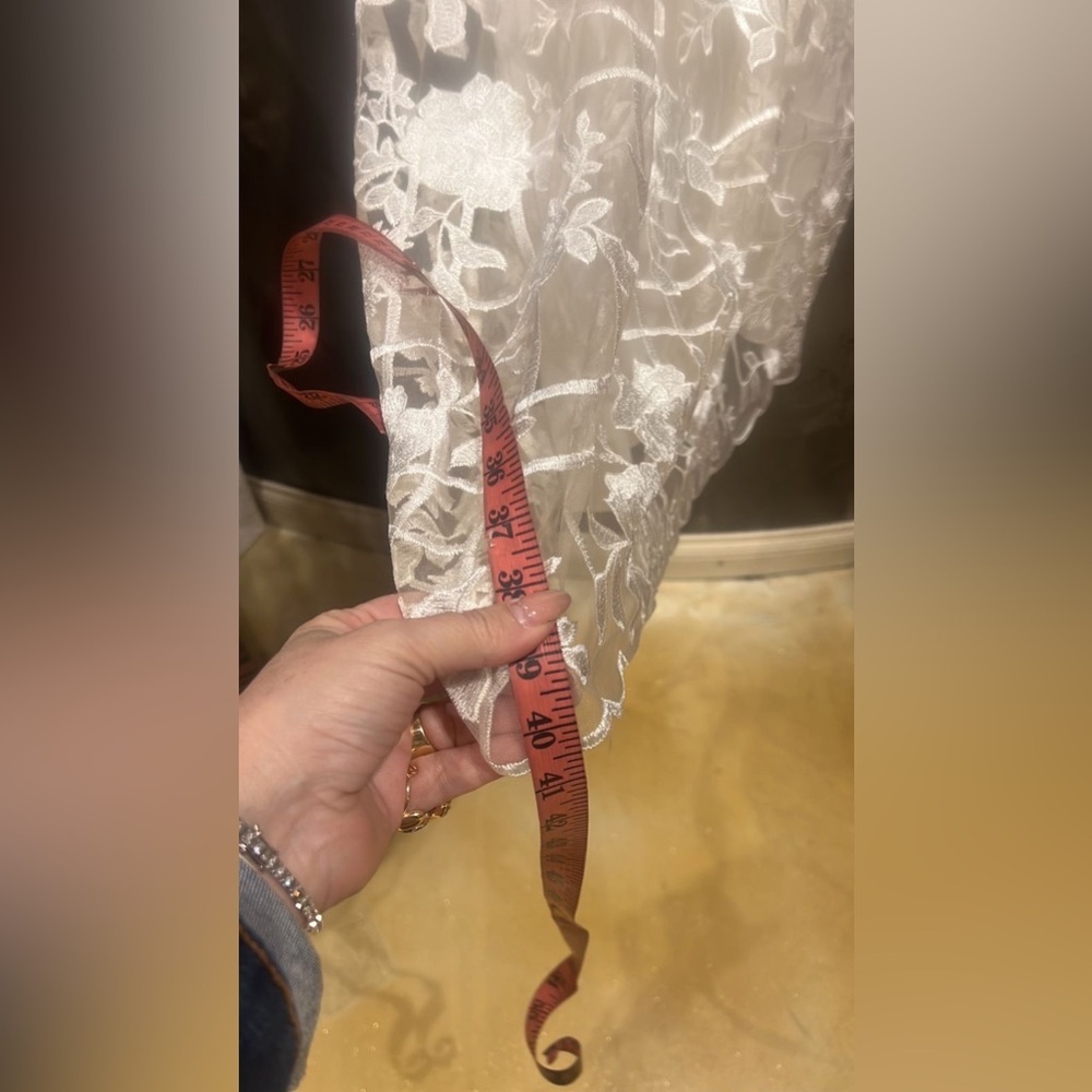 NWT ADRIANNA PAPELL Elegant White Lace Dress SIZE 8 - Picture 9 of 9